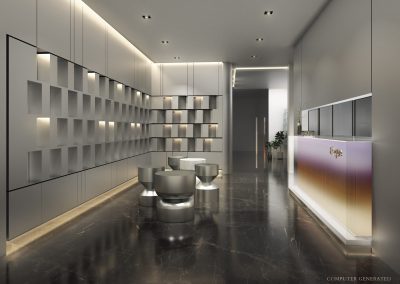 Elegant Sky-Lobby Lounge
